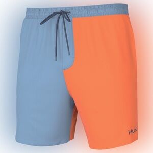 Huk Pursuit Volley Segment Shorts for Men - Quiet Harbor - S